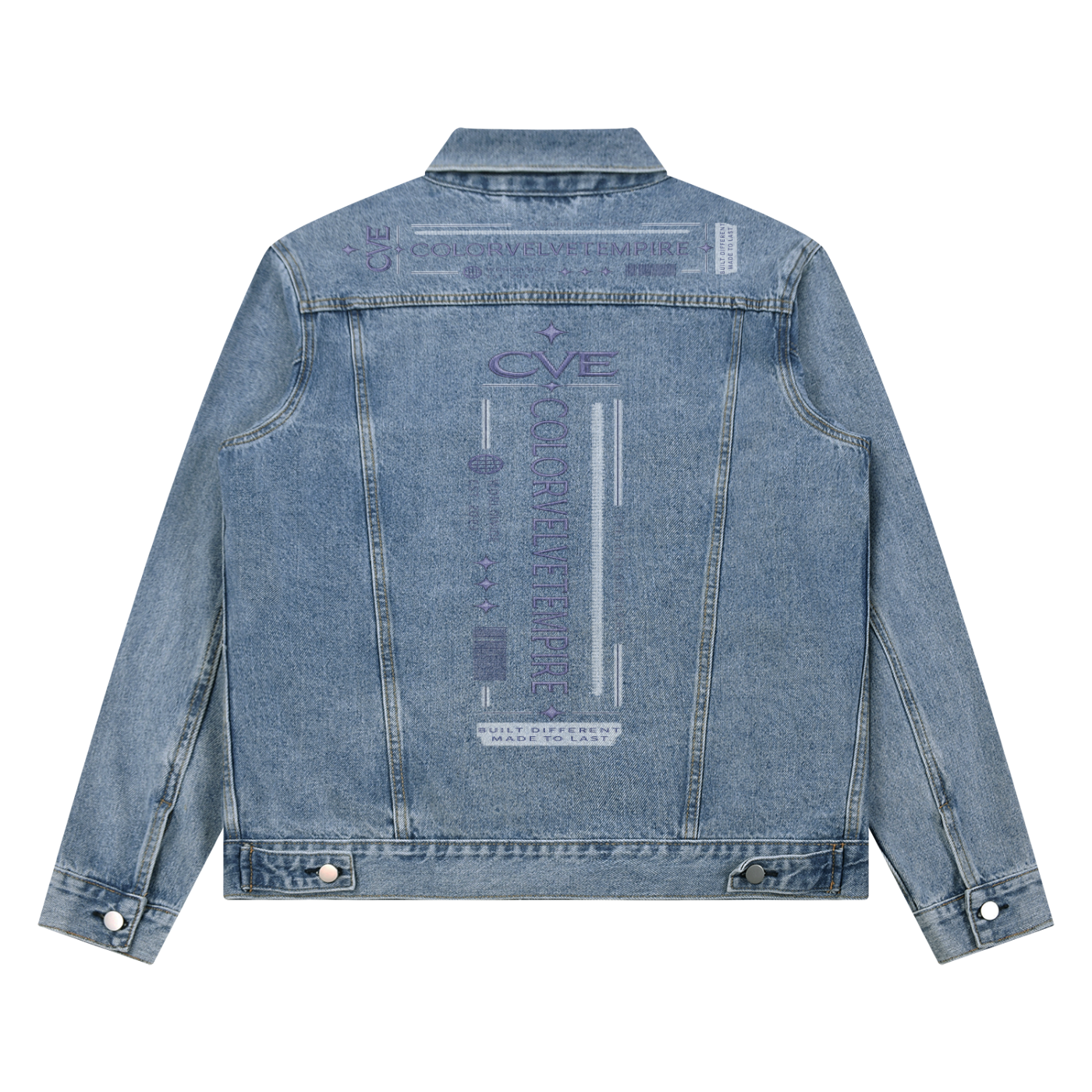 Unisex Vintage Wash Denim Jacket